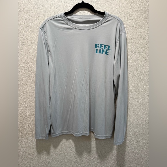 Men's Reel Life Sun Defender Long Sleeve UV Tee Size M - Picture 1 of 5